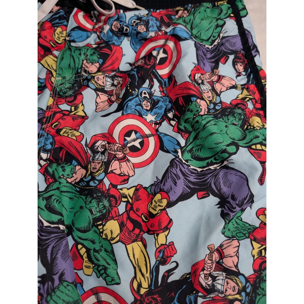 Marvel Avengers Comic Print Board Shorts Mens XL swimsuit 663 - Picture 2 of 6